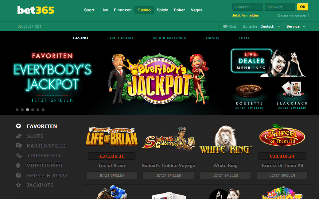 bet365 Casino Vorschau