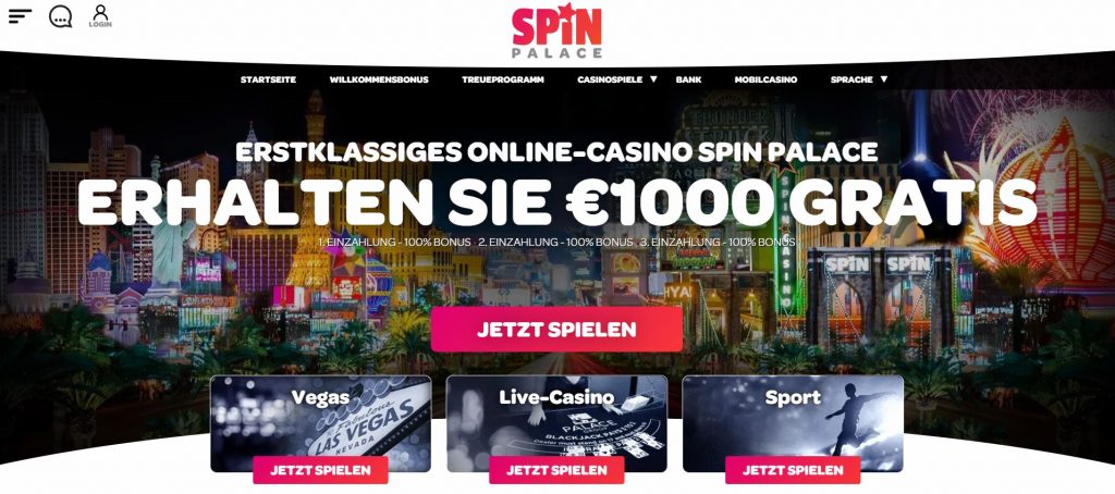 Spinpalace Casino Vorschau